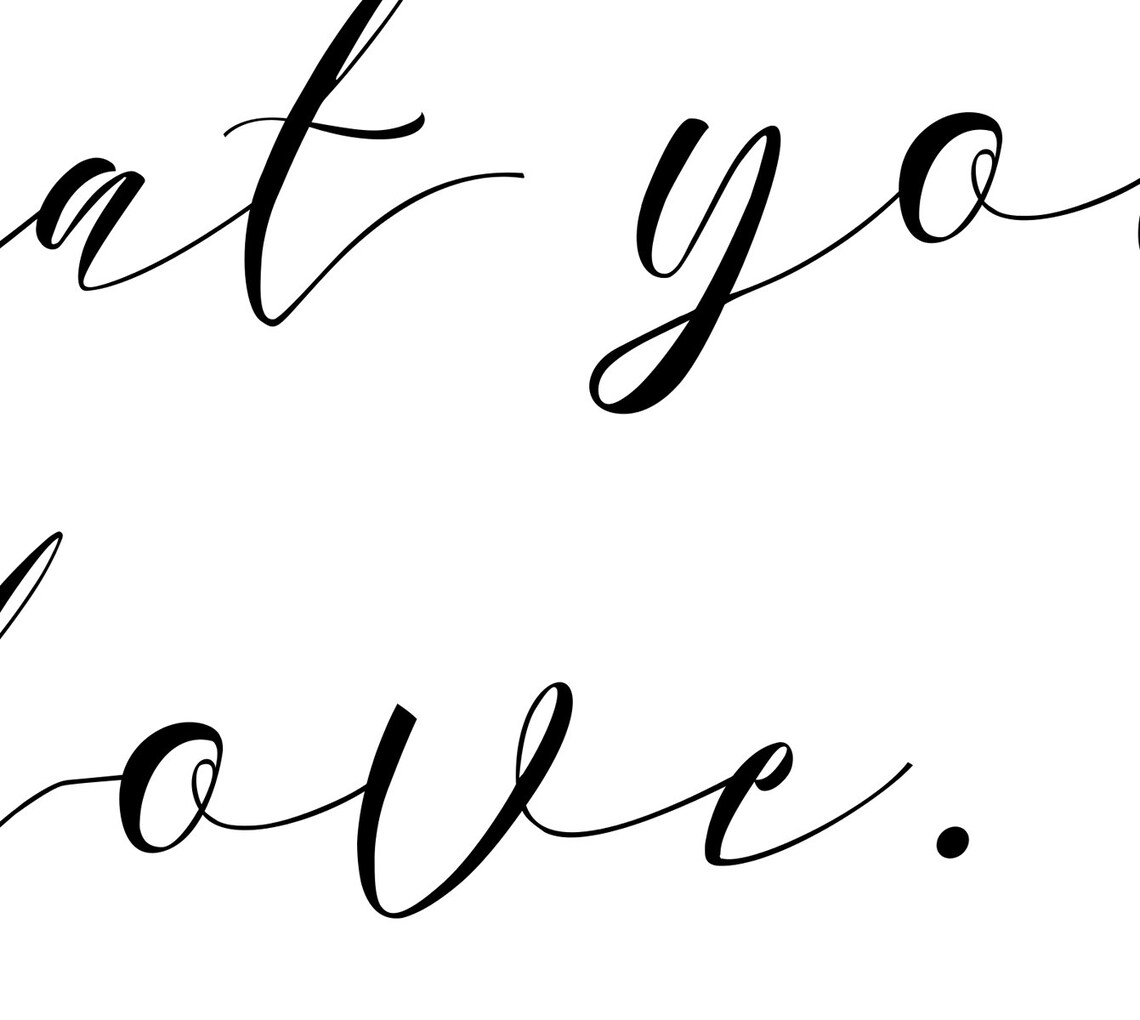 Do What You Love Quote, Inspirational Typography Art Print - Image 3