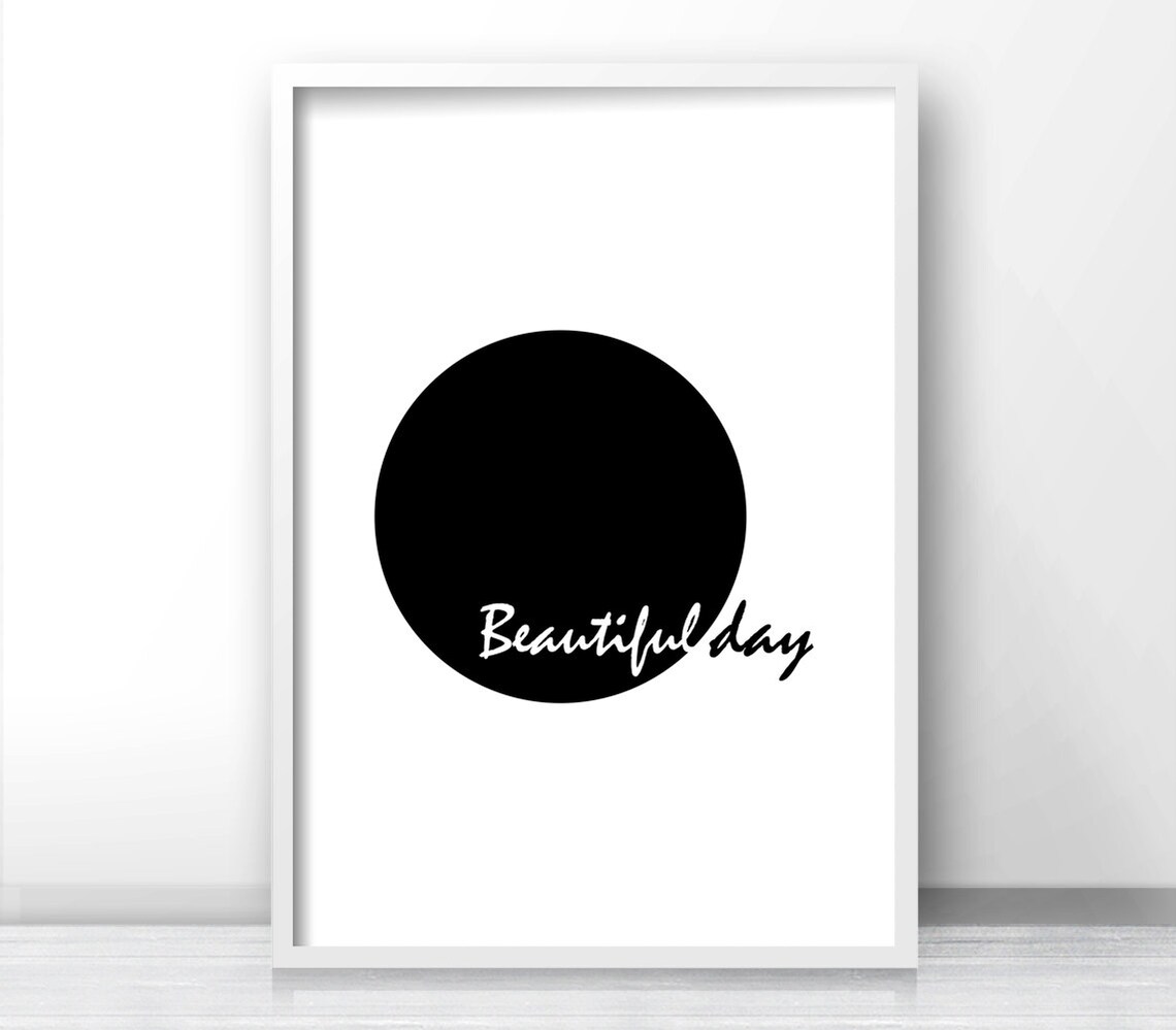 Minimalist Black and White Inspirational Art Print - Image 4