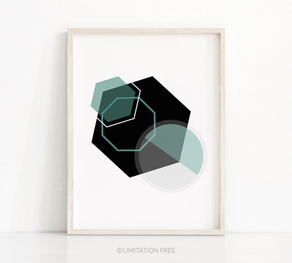 Geometric Wall Art Print Instant Art Modern Art Abstract Geometric Print Art Modern Decor