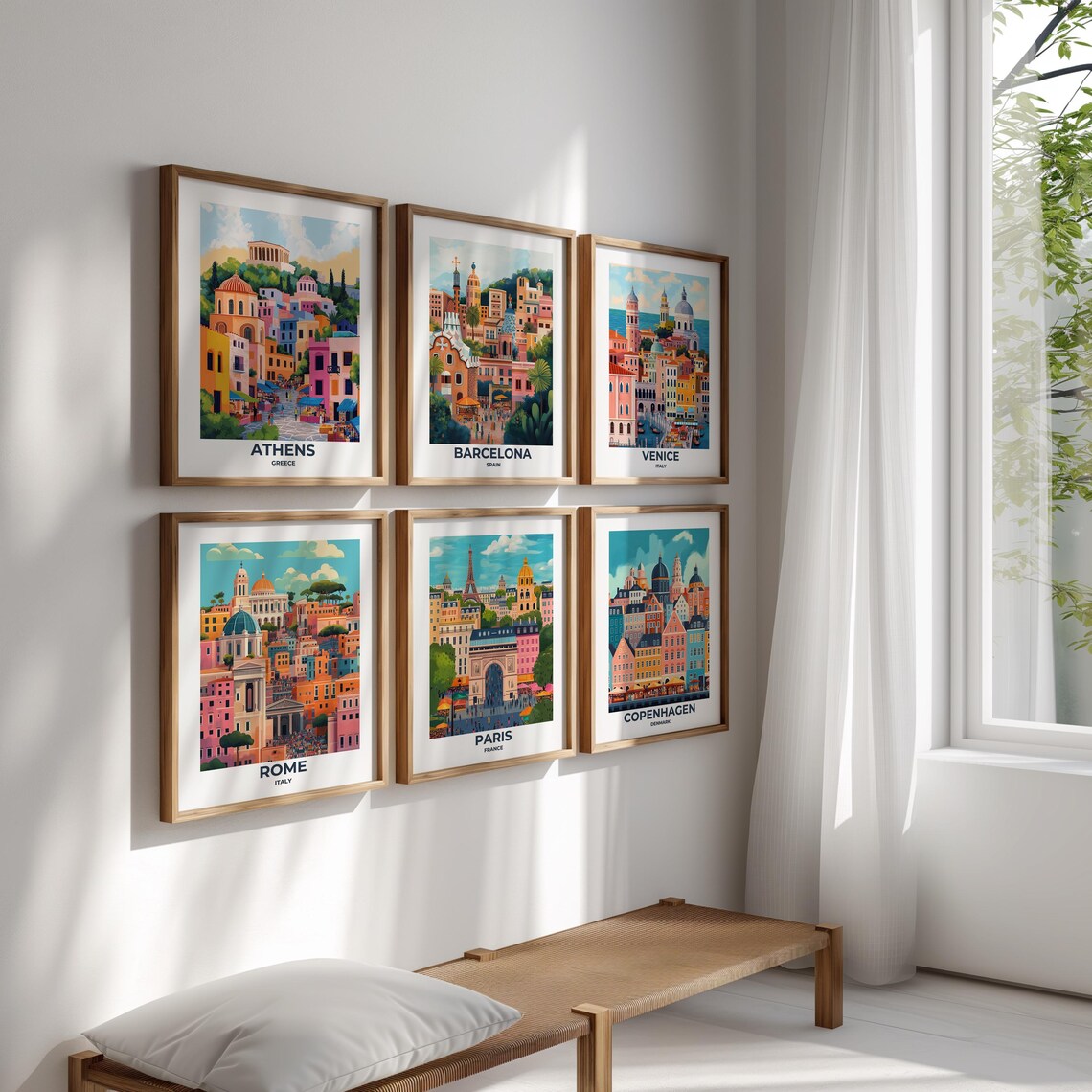 Venice Grand Canal with Colorful Waterfront Houses Travel Poster - Image 4