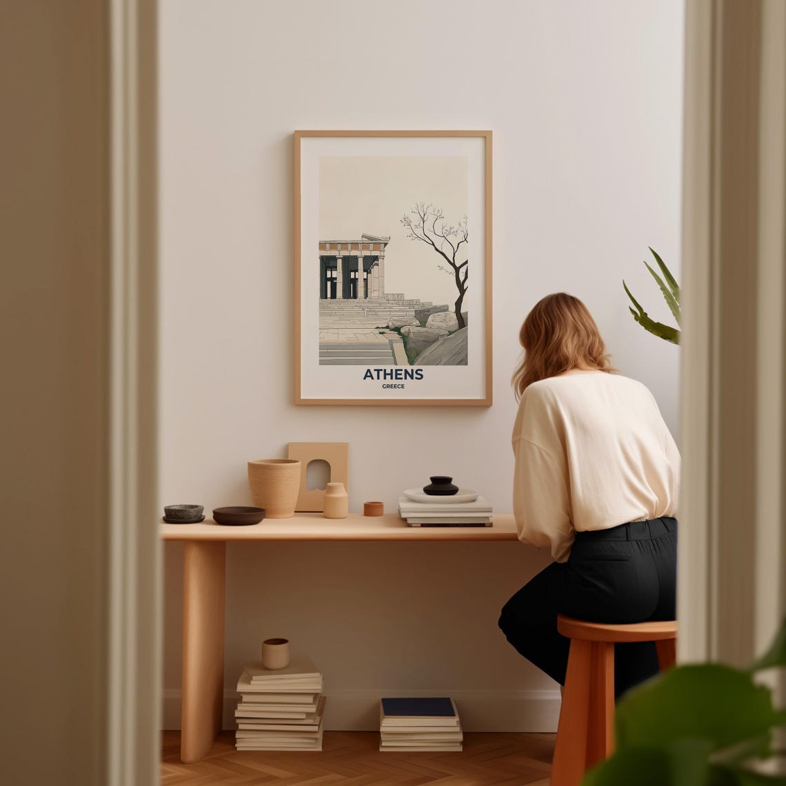 Athens Travel Poster Athens Poster Athens Travel Print Athens City Print Travel Print Travel Poster Athens Wall Decor Greece Poster - Image 3