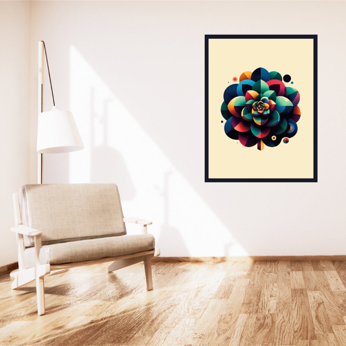 Kaleidoscope Bloom, Vibrant Spectrum Art Print - Image 4