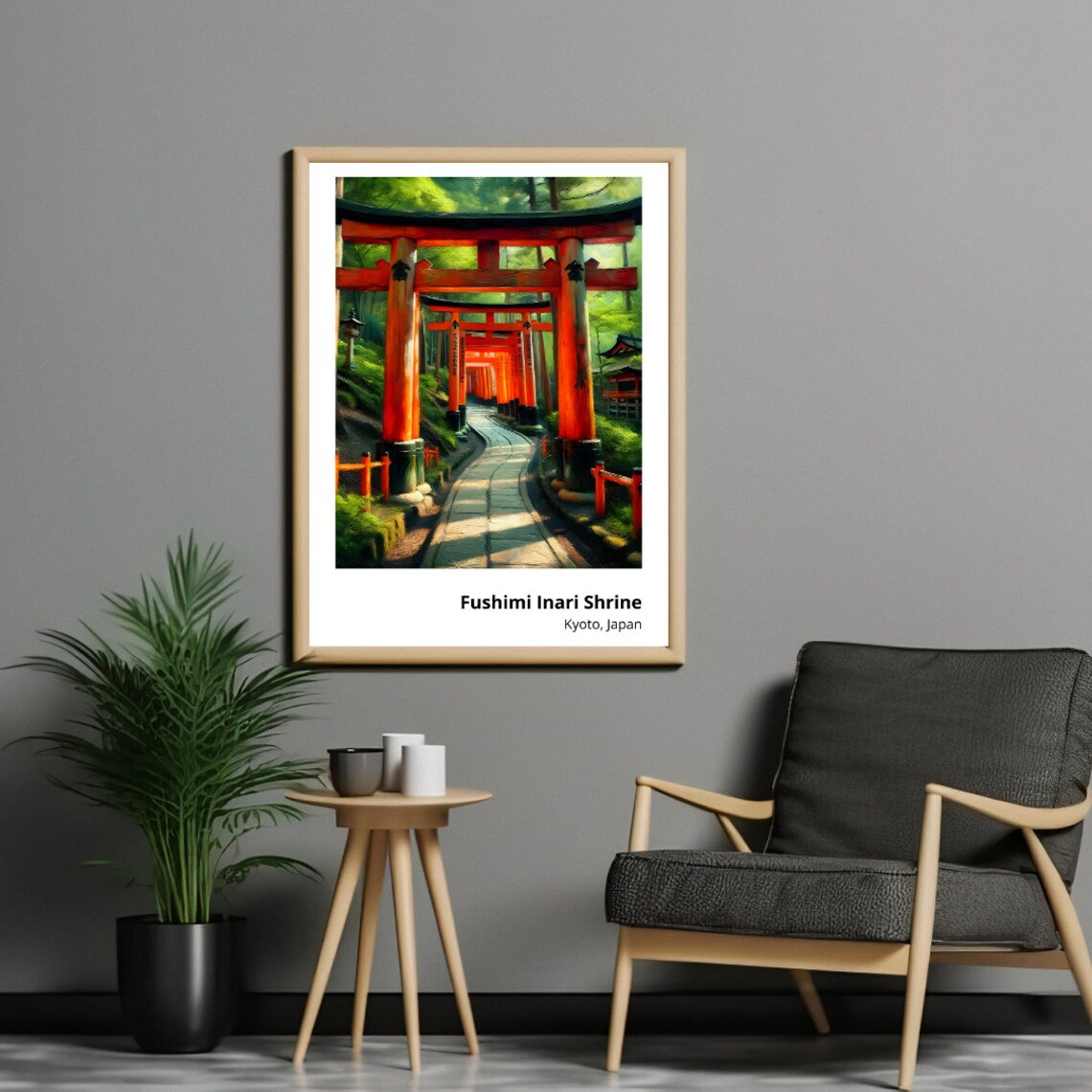 Fushimi Inari Shrine Kyoto Vermilion Torii Gates Path Poster - Image 5