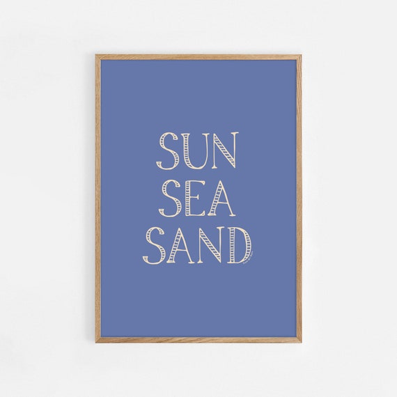 Sun Sea Sand Wall Art Surfer Girl Prints Surf Art For Girls Room Beach Nursery Decor Pink Boho Beach Prints Neutral Girl Nursery Decor