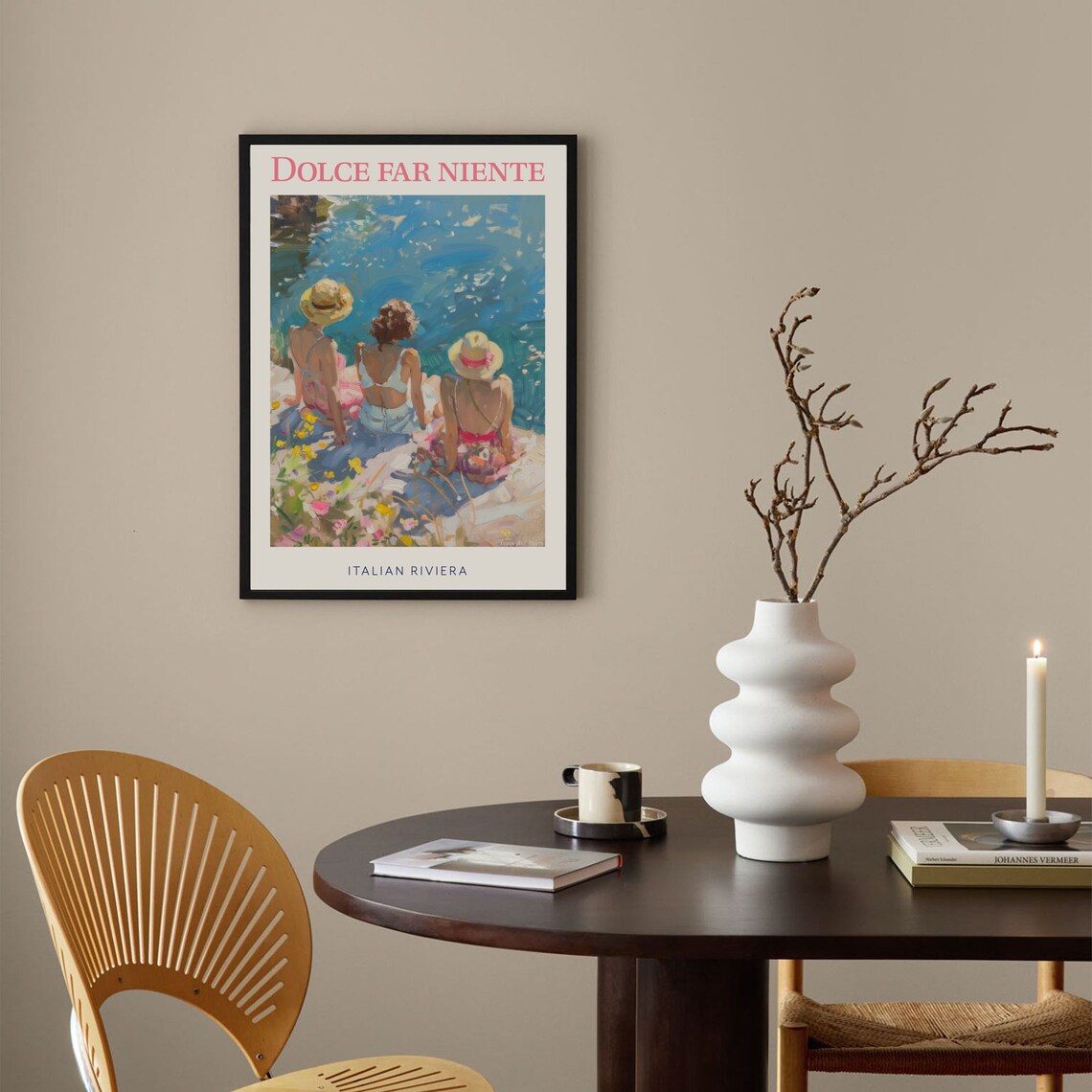 Dolce Far Niente Italian Summer Vintage Poster - Image 4