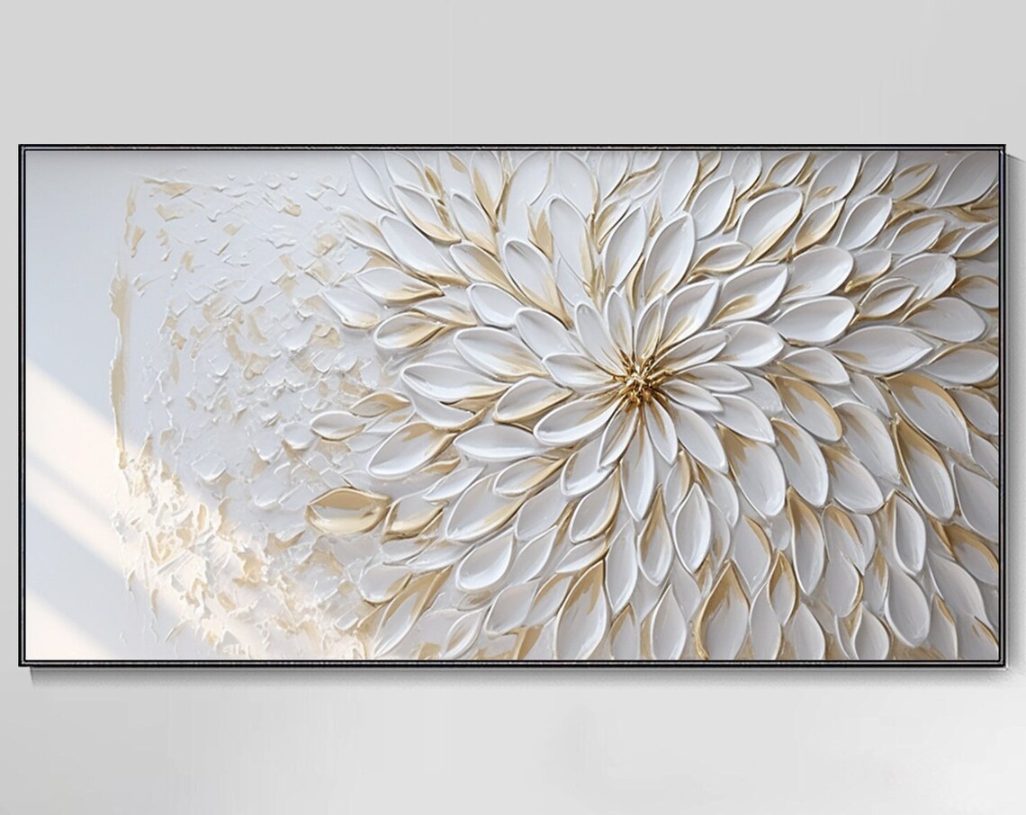 Minimalist Wabi Sabi Floral Petal Landscape Art Print