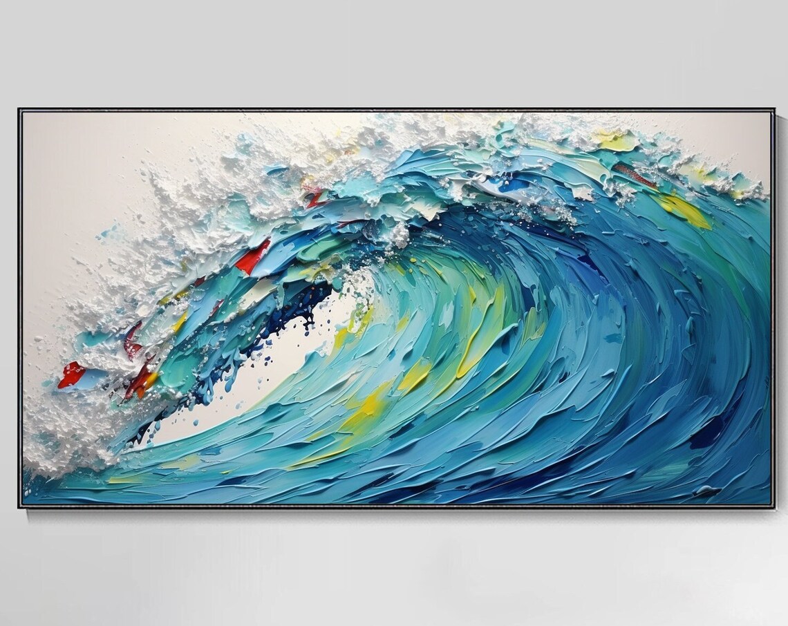 Abstract Seascape Wall Art Print, Minimalist Decor