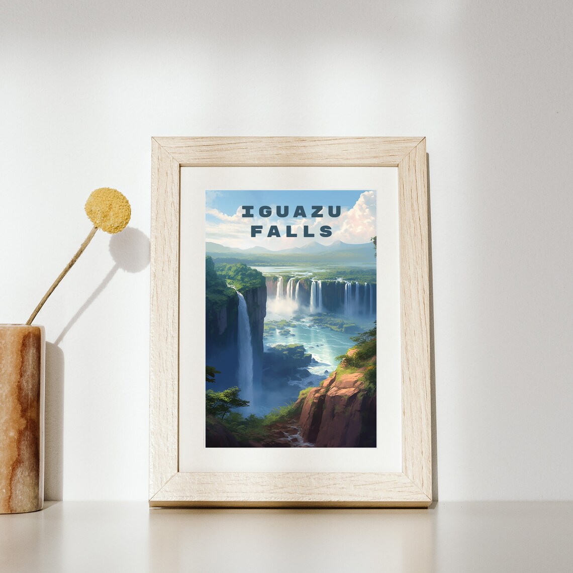 Majestic Iguazu Falls on the Argentina Brazil Border Travel Poster - Image 2