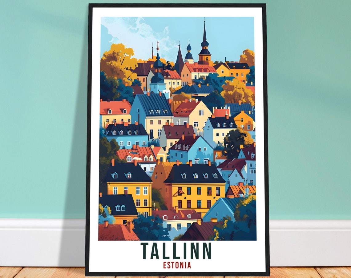 Tallinn Estonia Travel Print Wall Art Tallinn Wall Hanging Home Dcor Tallinn Gift Art Lovers Estonia Artwork Gift Print Tallinn City Poster