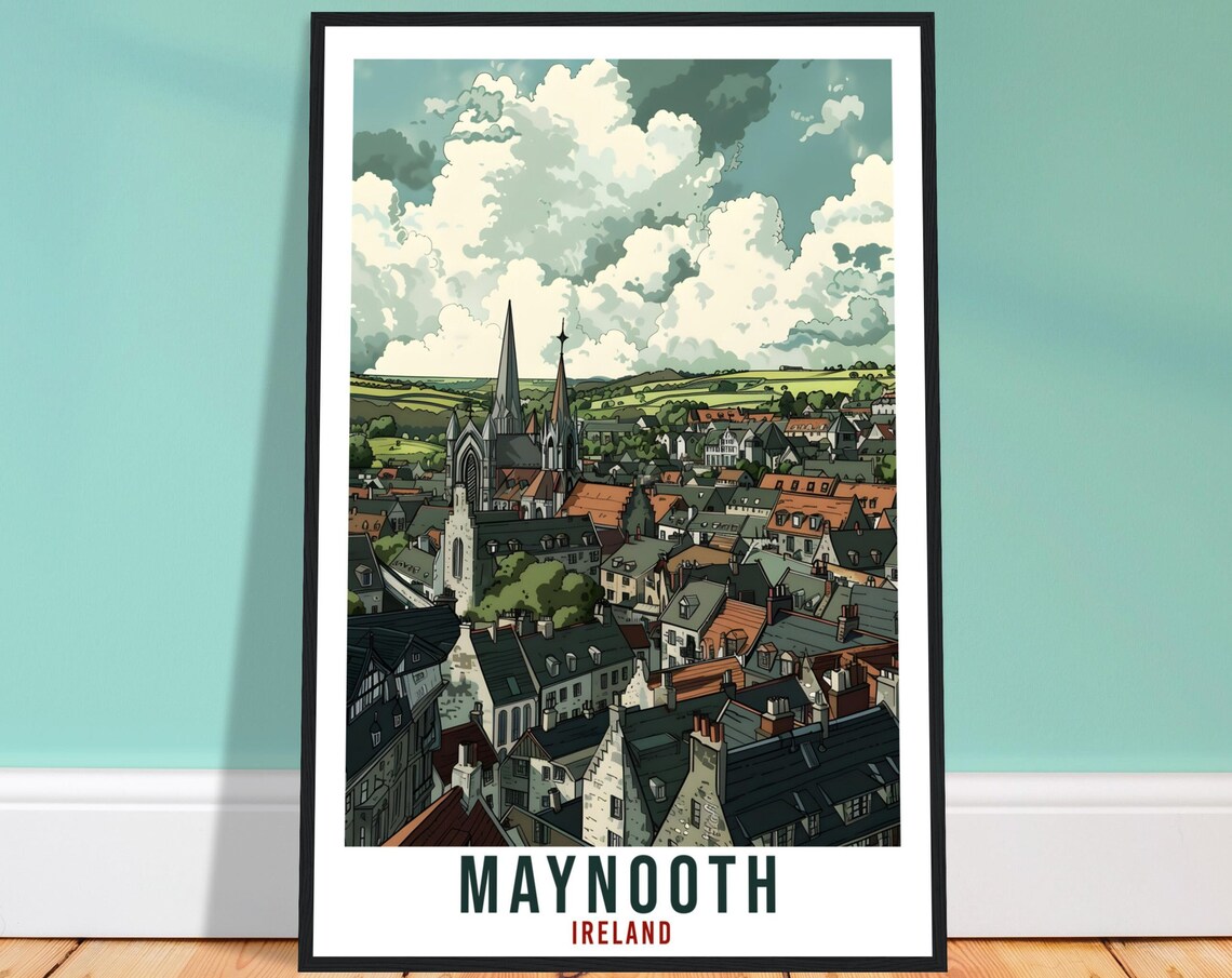 Maynooth Travel Poster, Ireland Wall Art