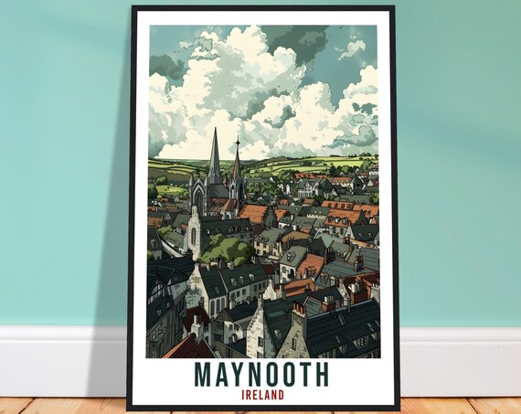 Maynooth Travel Poster, Ireland Wall Art