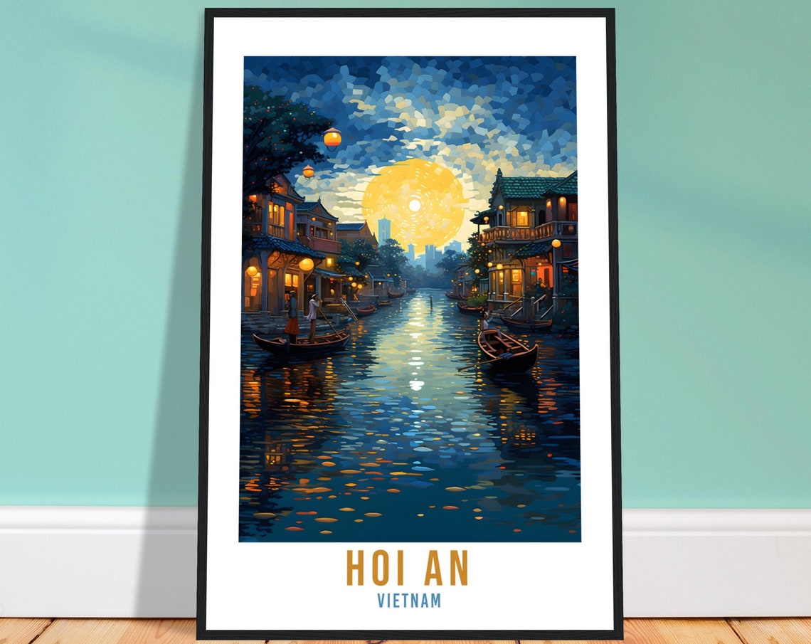 Hoi An Vietnam Travel Print Wall Art Hoi An Wall Hanging Home Dcor Hoi An Gift Art Lovers Vietnam Art Lover Gift Print Hoi An Vietnam Print