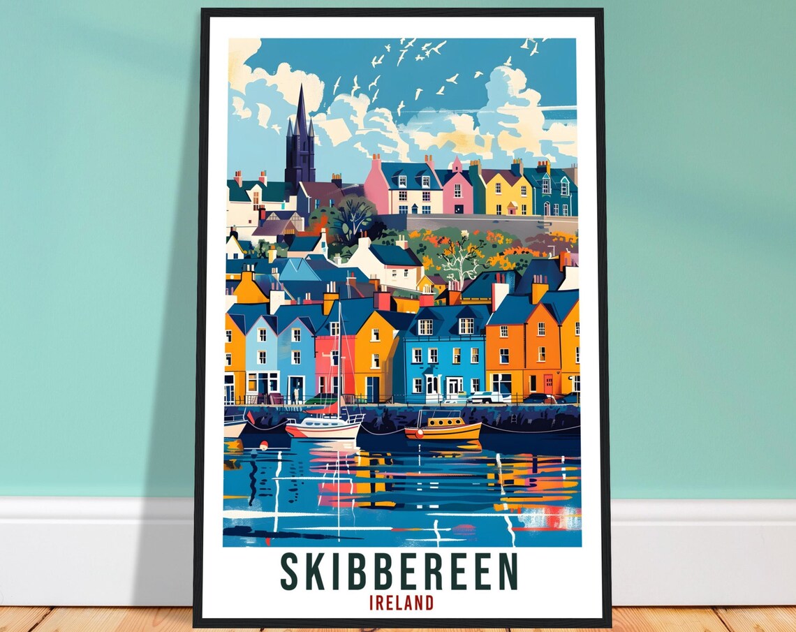 Skibbereen Travel Poster, Ireland Travel Poster