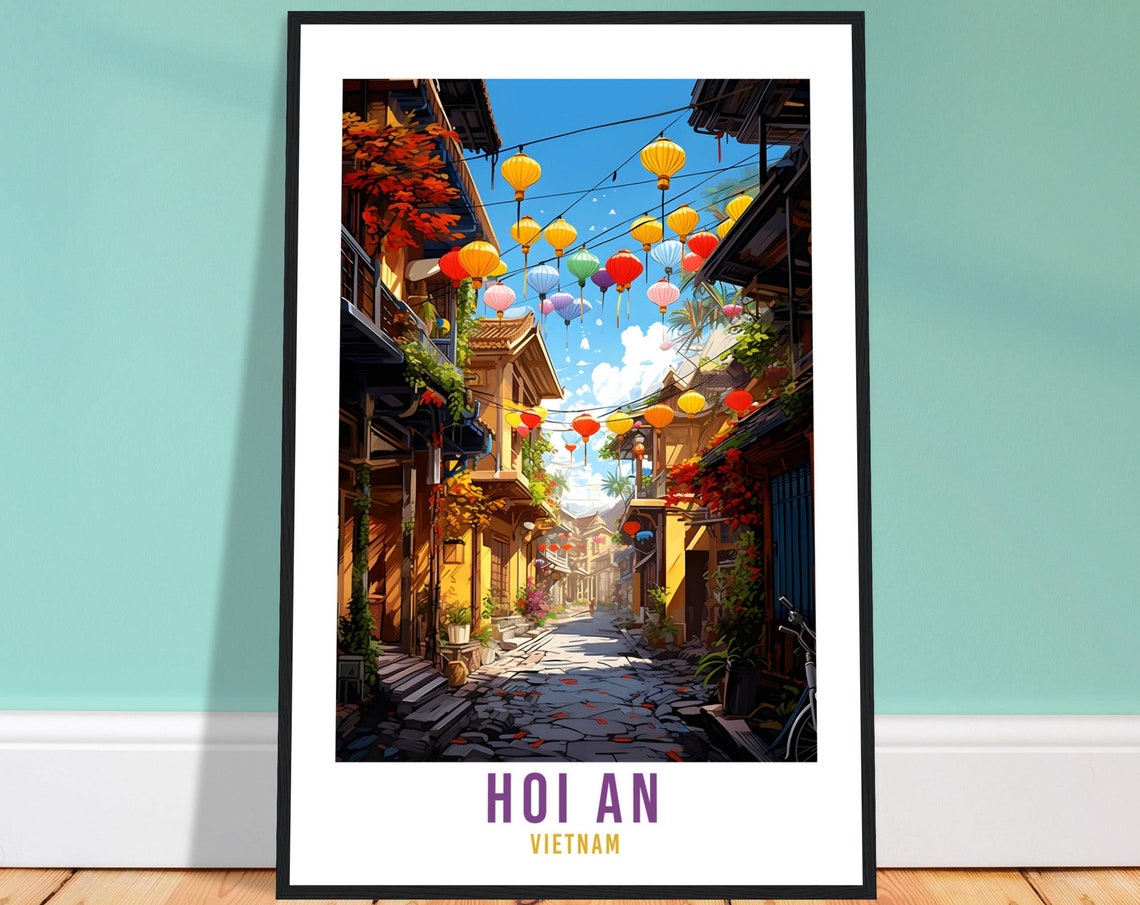 Hoi An Vietnam Travel Print Wall Art Hoi An Wall Hanging Vietnam Gift Holiday Print Hoi An Art Print Vietnam Travel Poster Landscape Print