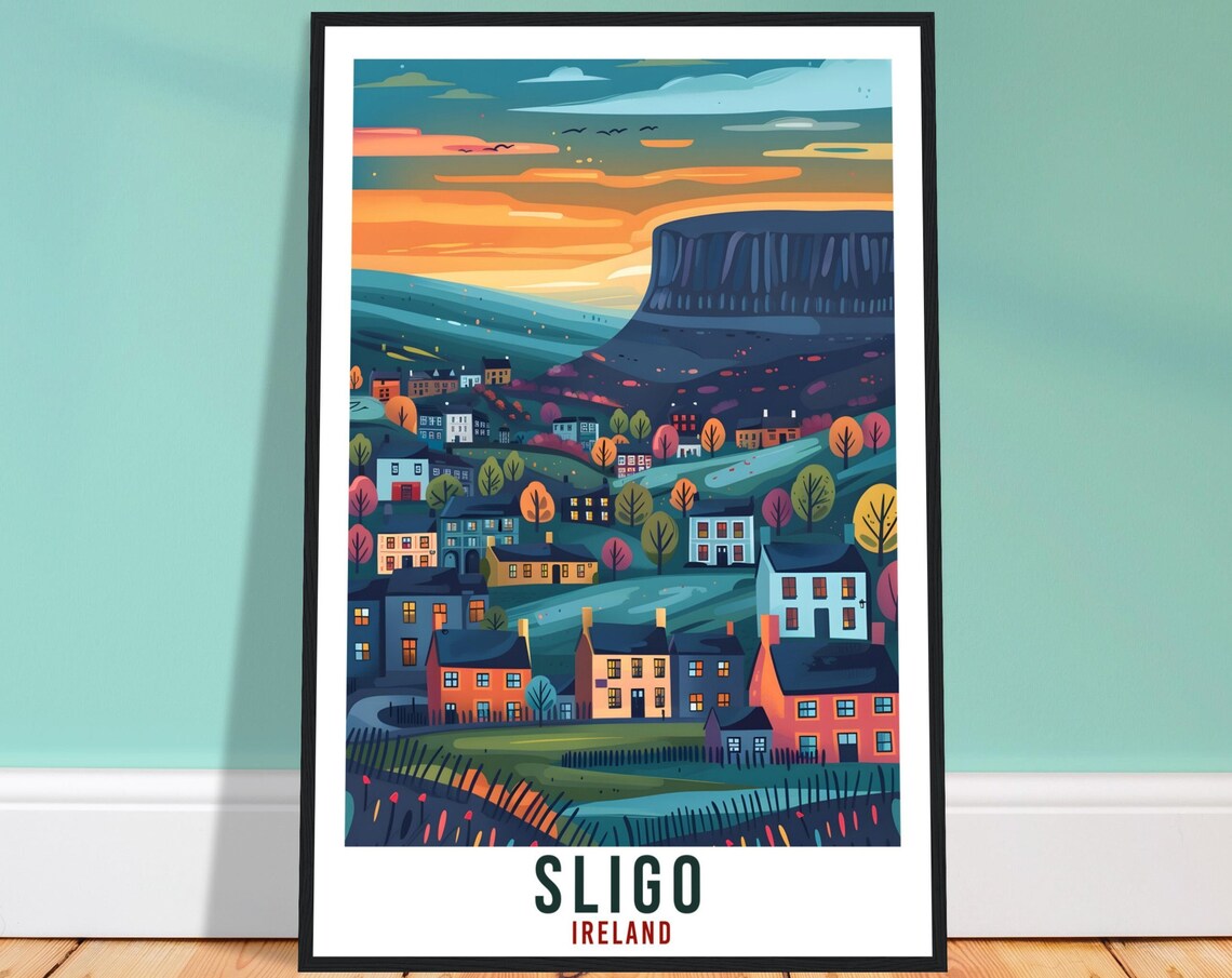 Sligo Travel Poster, Ireland Wall Art Print