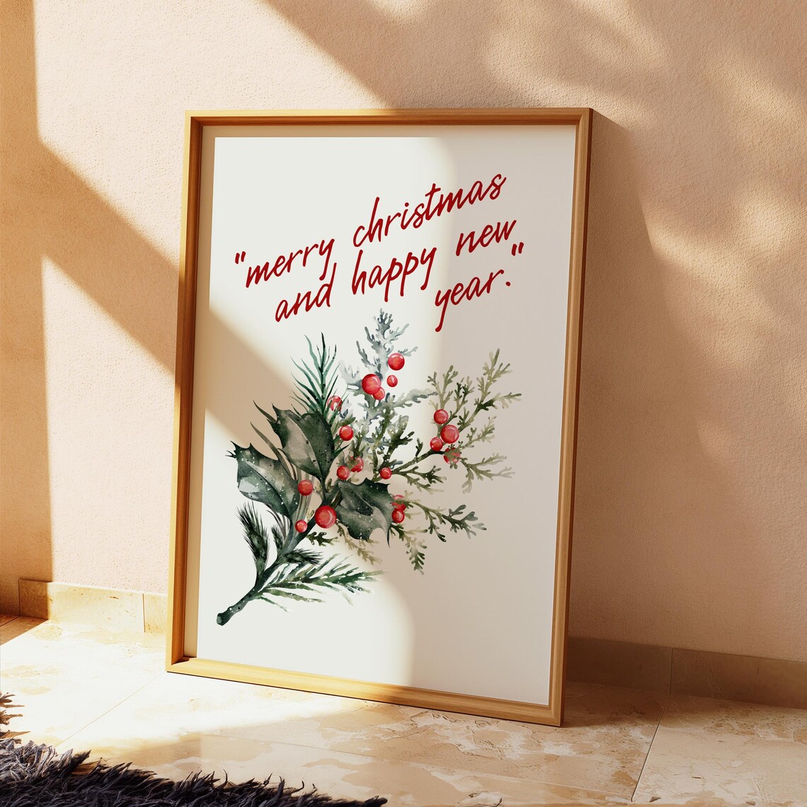 Merry Christmas And Happy New Year Art Print - Image 2