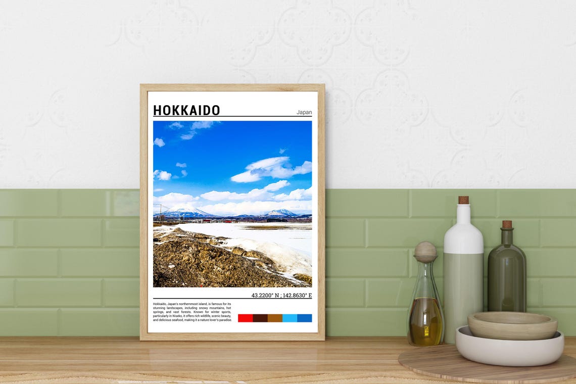 Hokkaido Print Hokkaido Poster Hokkaido Wall Art Hokkaido Travel Hokkaido Artwork Hokkaido Photo Hokkaido Japan - Image 3