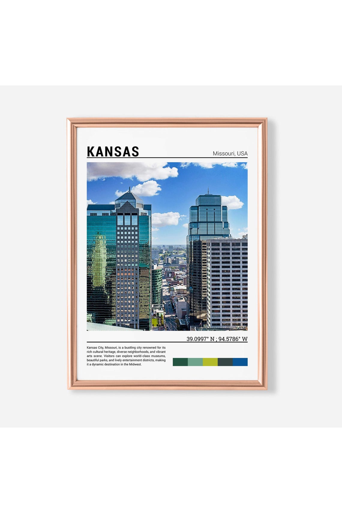 Kansas Print Kansas Poster Kansas Wall Art Kansas Travel Kansas Artwork Kansas Photo Missouri Usa
