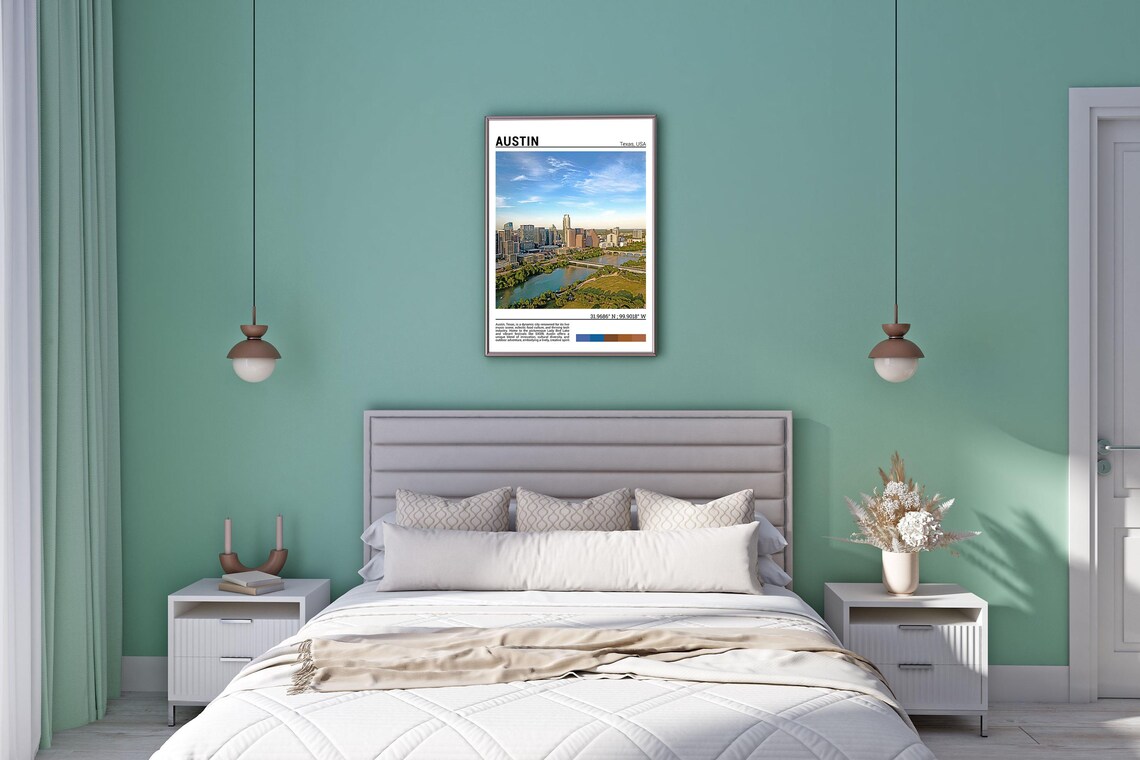 Austin Travel Poster, Texas Wall Art Print - Image 5