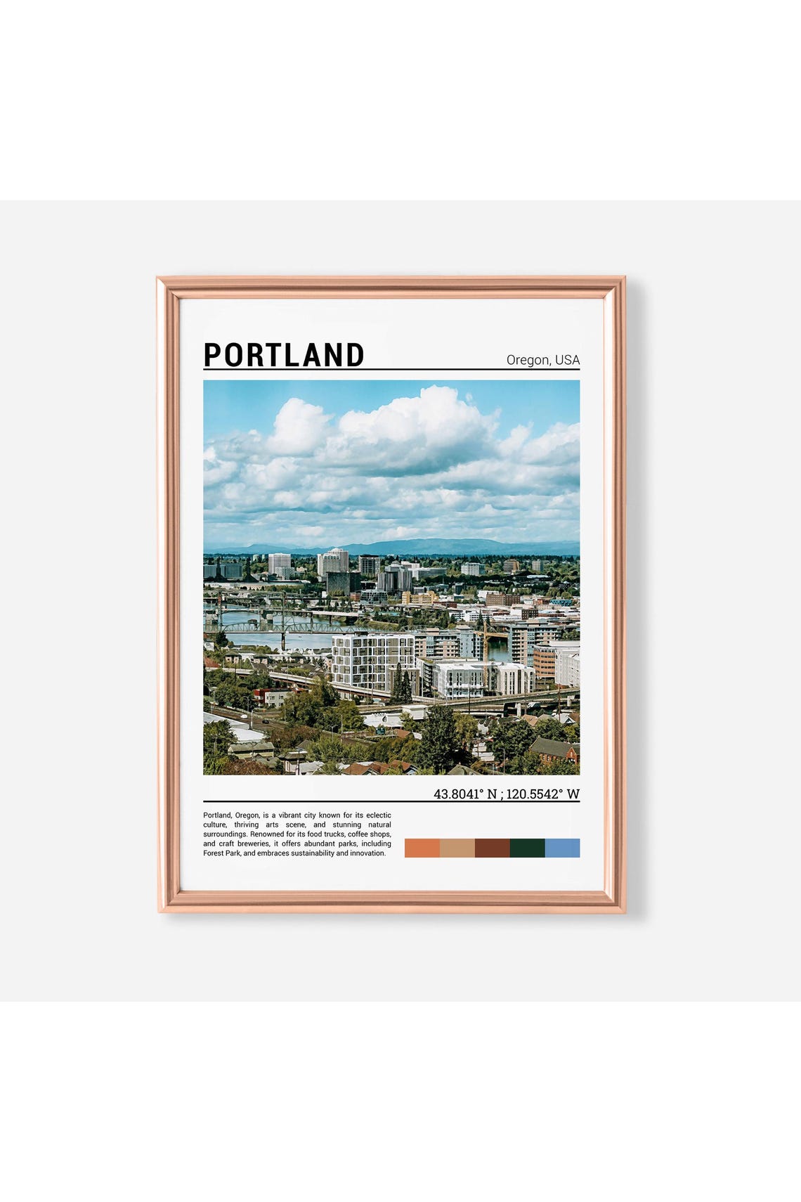Portland Print Portland Poster Portland Wall Art Portland Travel Portland Art Portland Photo Oregonusa