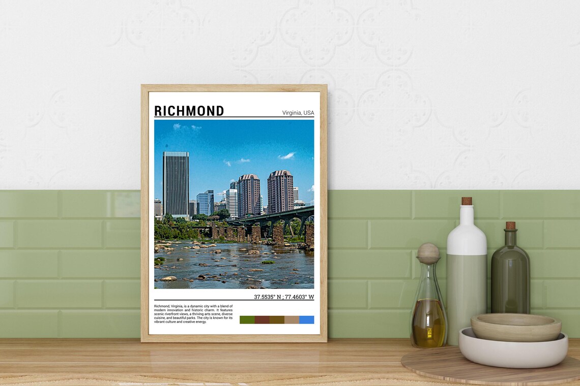 Richmond Travel Poster, Virginia Wall Art Print - Image 6