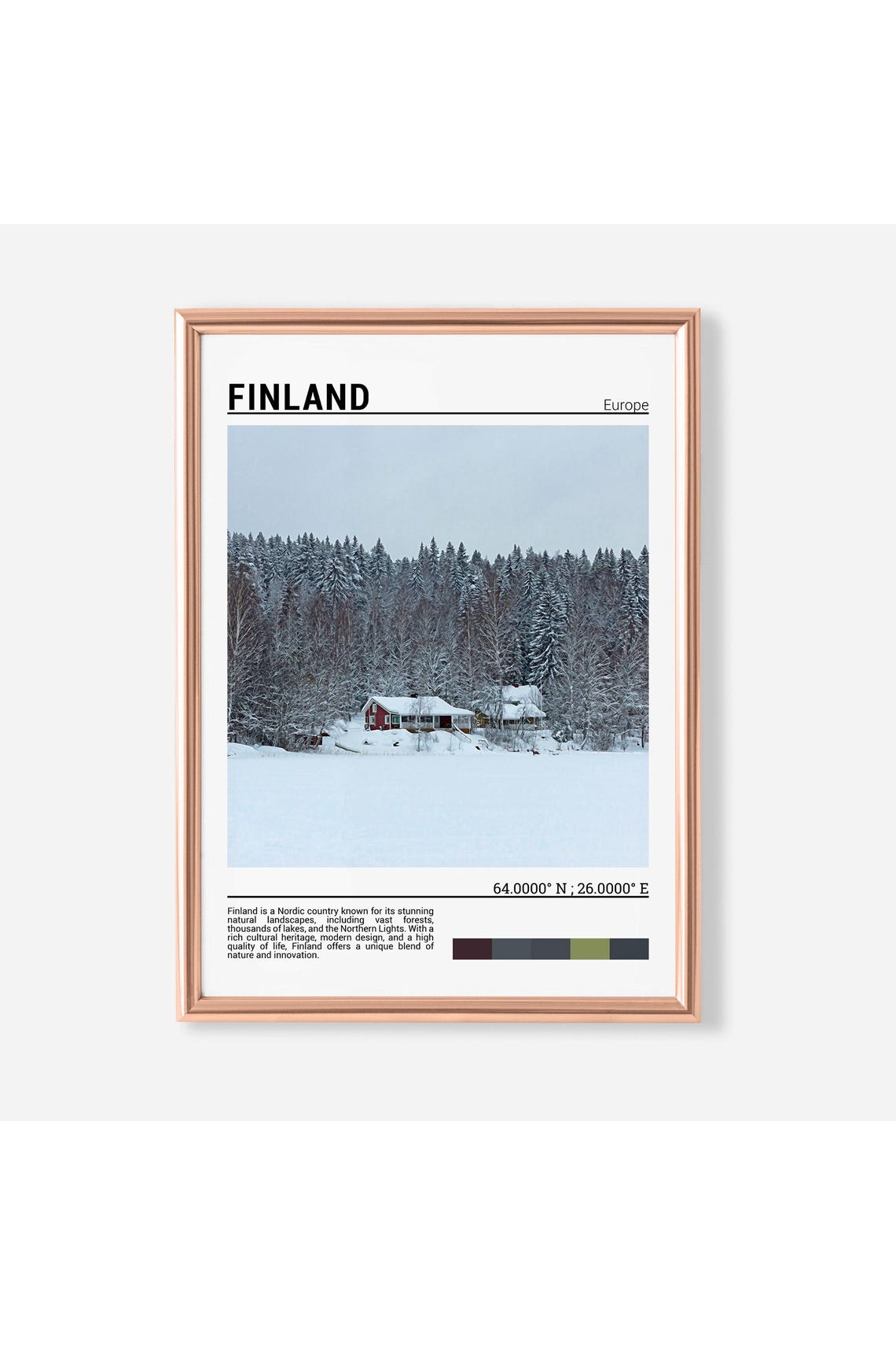 Finland Print Finland Poster Finland Travel Poster Finland Print Finland Travel Gift Finlandeurope