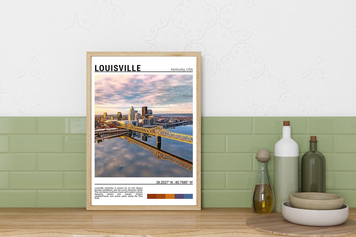 Louisville Print Louisville Poster Louisville Wall Art Louisville Travel Louisville Art Print Louisville Photo Kentucky Artwork - Image 3
