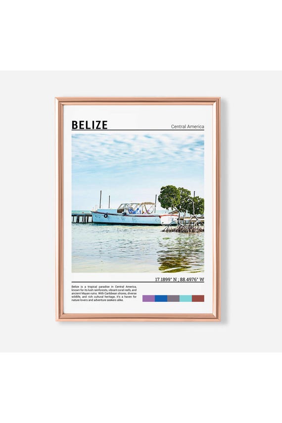 Belize Print Belize Poster Belize Wall Art Belize Travel Belize Art Print Belize Photo Belize Artwork