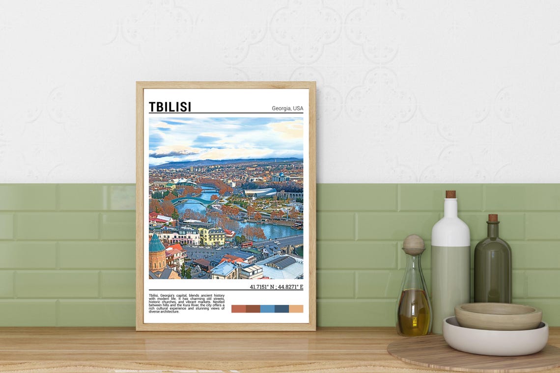 Tbilisi Wall Art Tbilisi Poster Print Tbilisi Photography Tbilisi Photo Tbilisi Decor Tbilisi Poster Georgia Usa - Image 3