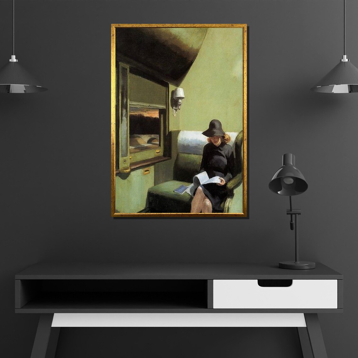 Edward Hopper Compartment C Car 293 Travel Poster - Image 4