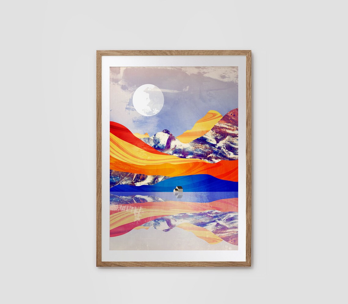 Mountain Landscape Art Print for Living Room - Image 3
