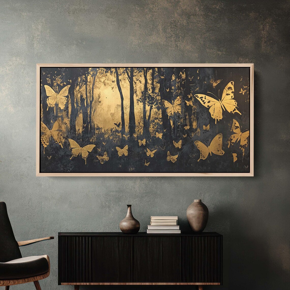 Butterfly Forest, Modern Contemporary Art Print