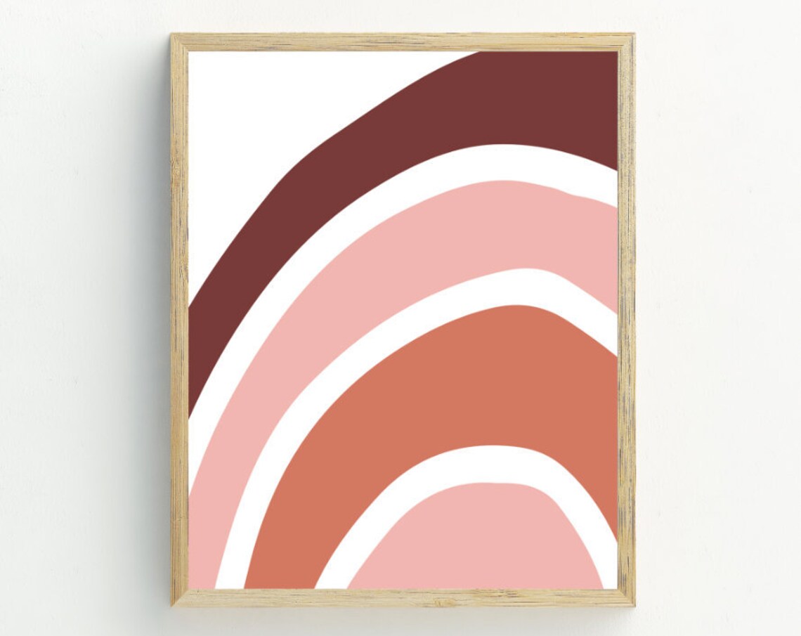 Boho Rainbow Illustration, Geometric Nursery Decor - Image 2