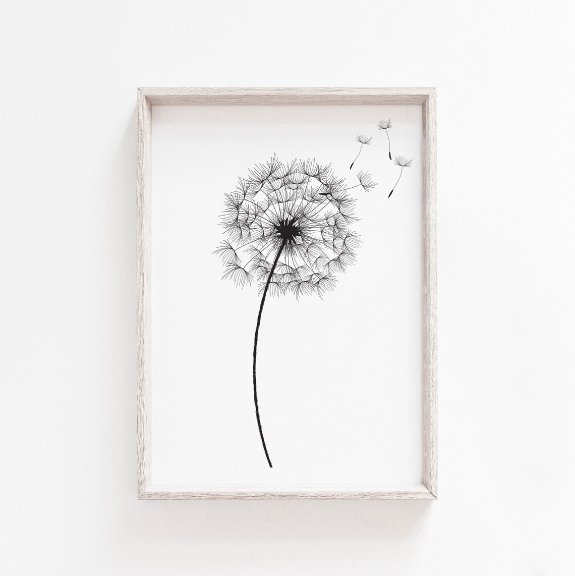 Dandelion Wall Art Print, Minimalist Scandinavian - Image 2