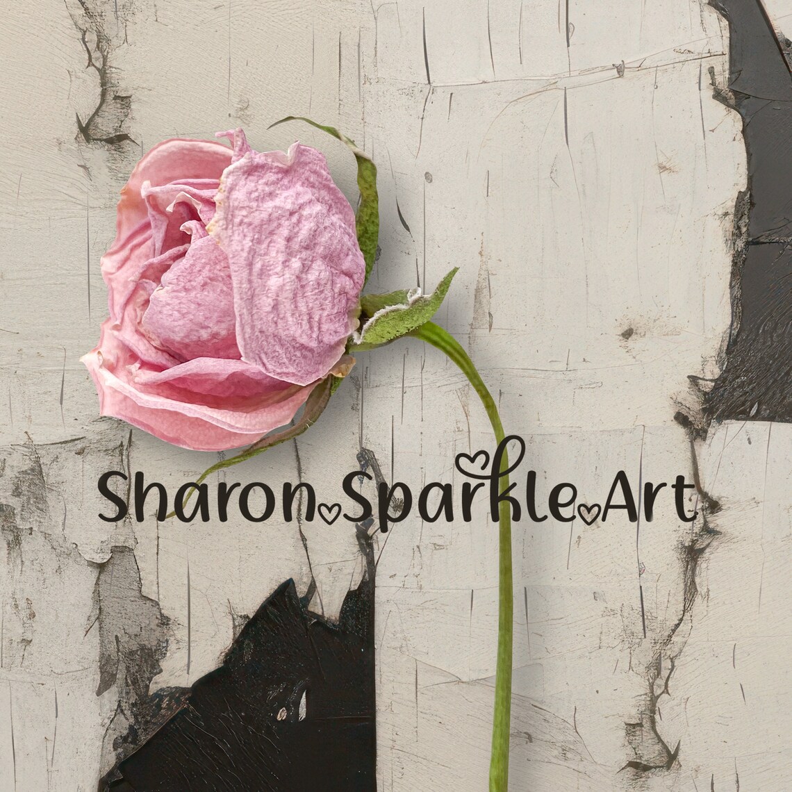 Neutral Valentine's Day Minimalist Pink Rose Art Print - Image 4