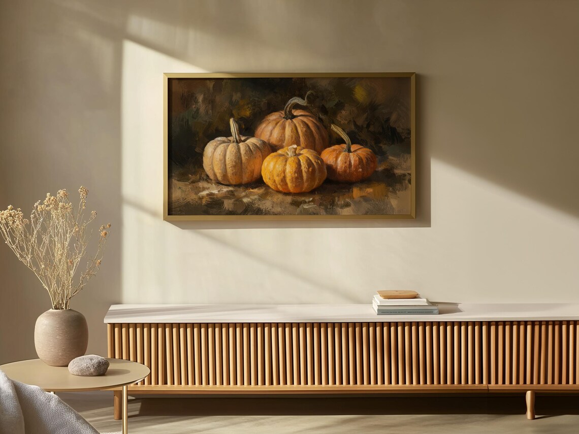Fall Rustic Pumpkin Painting, Farmhouse Art Print - Image 3