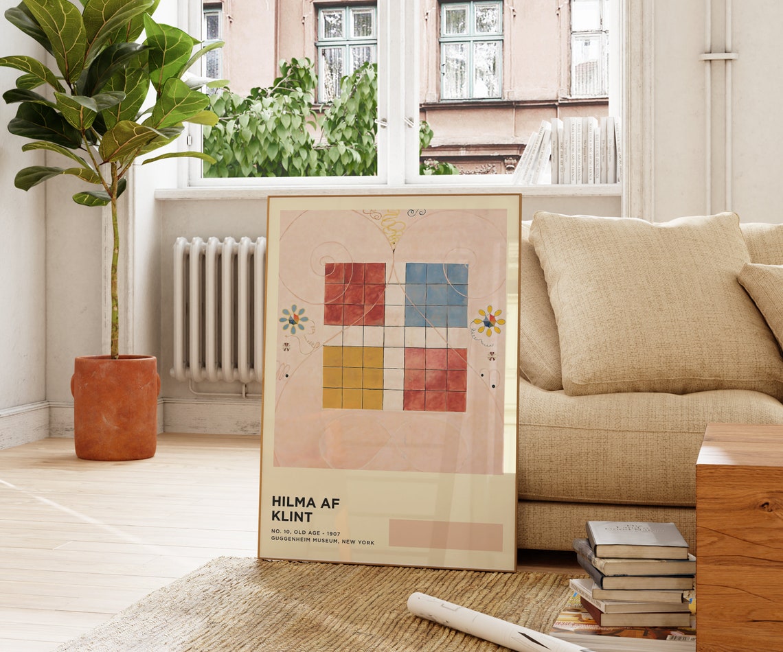 Hilma Af Klint Old Age No 10 1907 Abstract Pastel Wall Art Print - Image 3