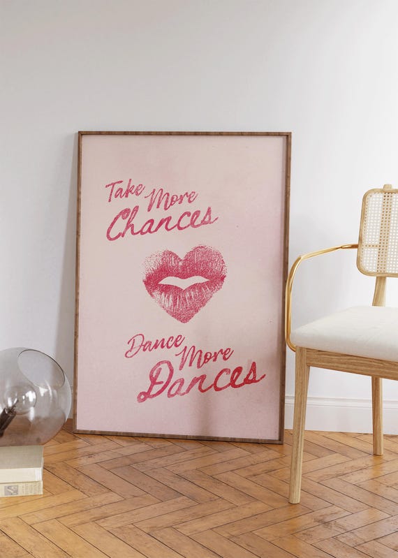 Why Not Life Is Short Print Affirmation Wall Art Girly Gifts Inspirational Quotes Lipstick Apartment Decor Cute Self Love Prints
