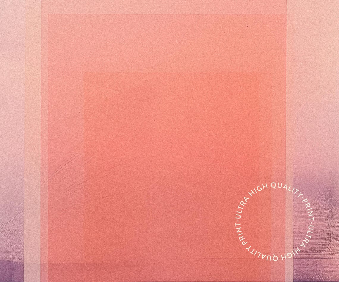 Pink Coral Gradient Abstract Minimalist Geometric Gallery Decor Poster - Image 5