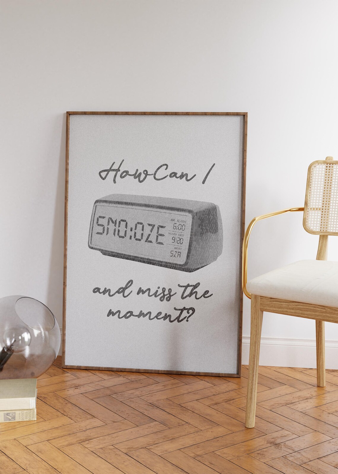 SZA Snooze How Can I Miss The Moment Retro Alarm Clock Music Print - Image 4