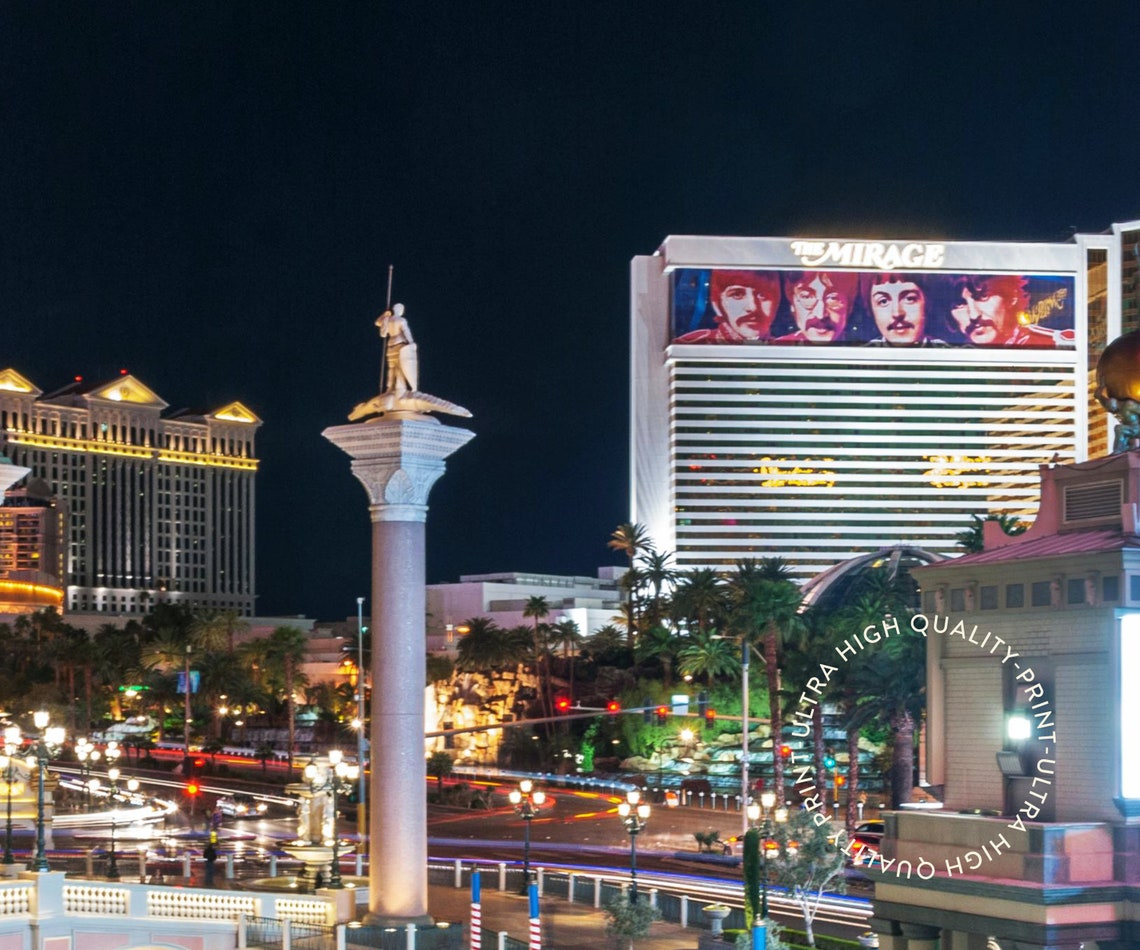 Travel Poster Las Vegas Strip Poster Las Vegas Sunset Print Las Vegas Wall Art For Living Room Large Modern Office Cities Wall Art - Image 5