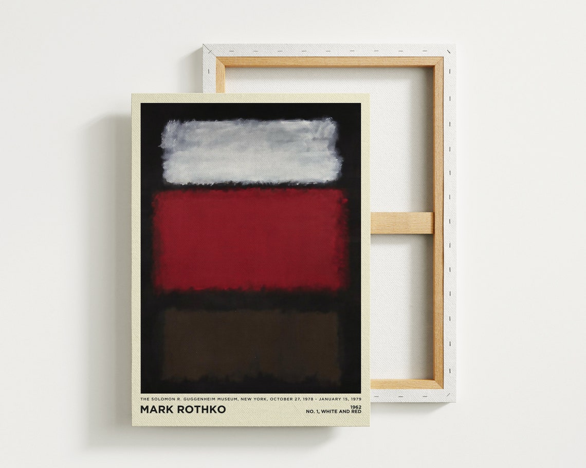 Mark Rothko No 1 White and Red 1962 Abstract Color Field Art Print