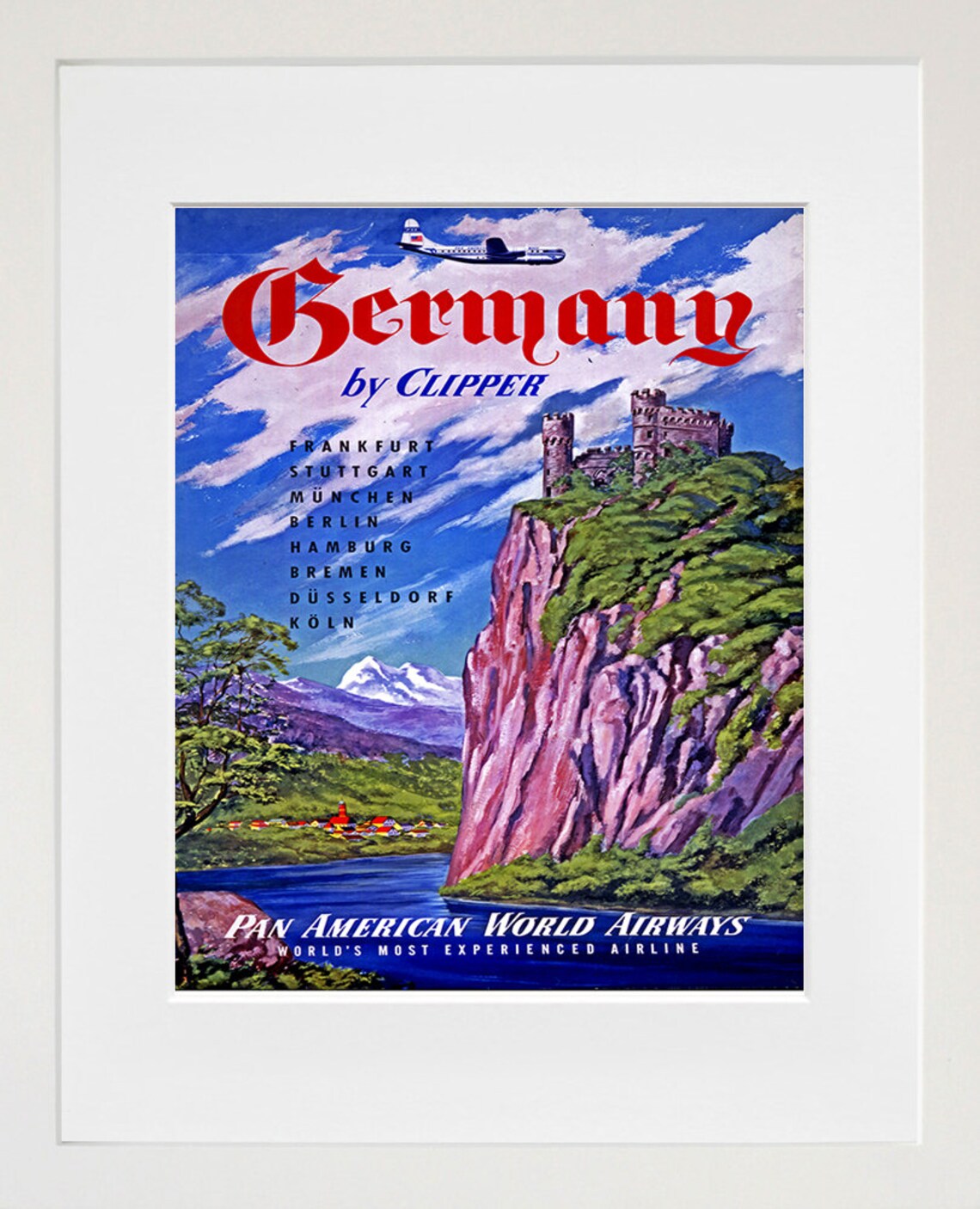 Germany Travel Poster, Travel Poster Art