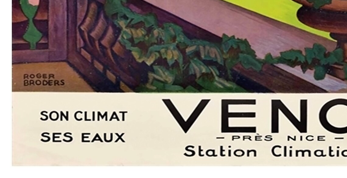 Vence France Retro Travel Poster Art Print - Image 2