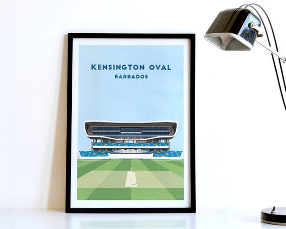 Barbados Cricket Art Print, Kensington Oval Poster