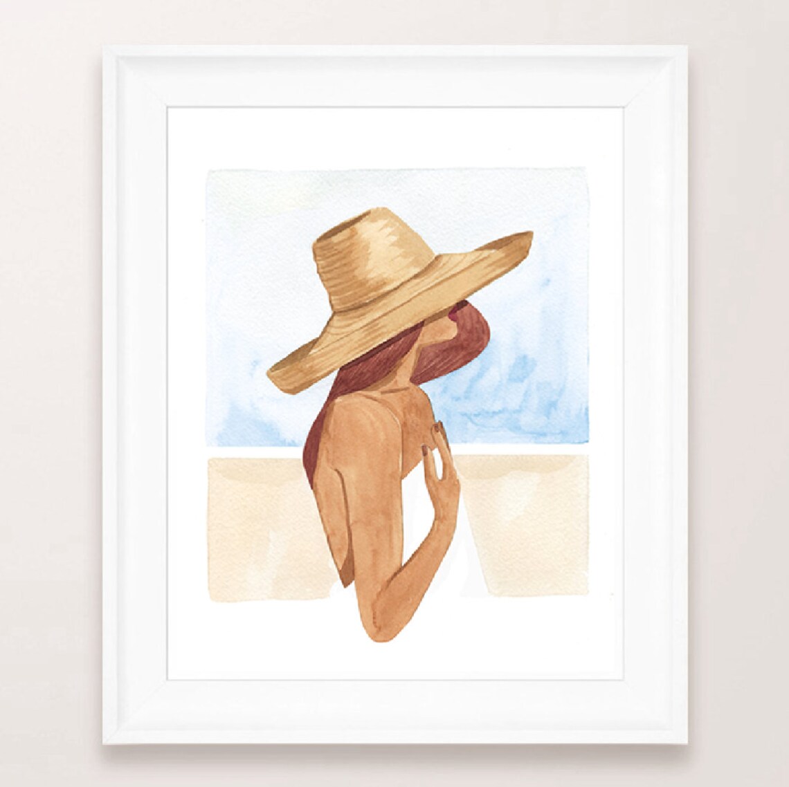 Emmeline Fashion Portrait Watercolor Art Print - Image 3