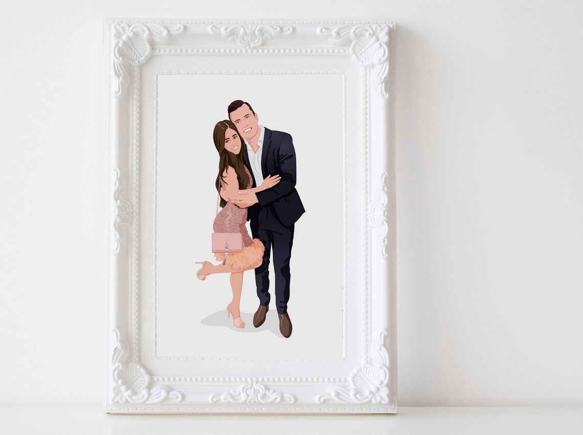 Drawing From Photo Valentine Day Gift Art Print