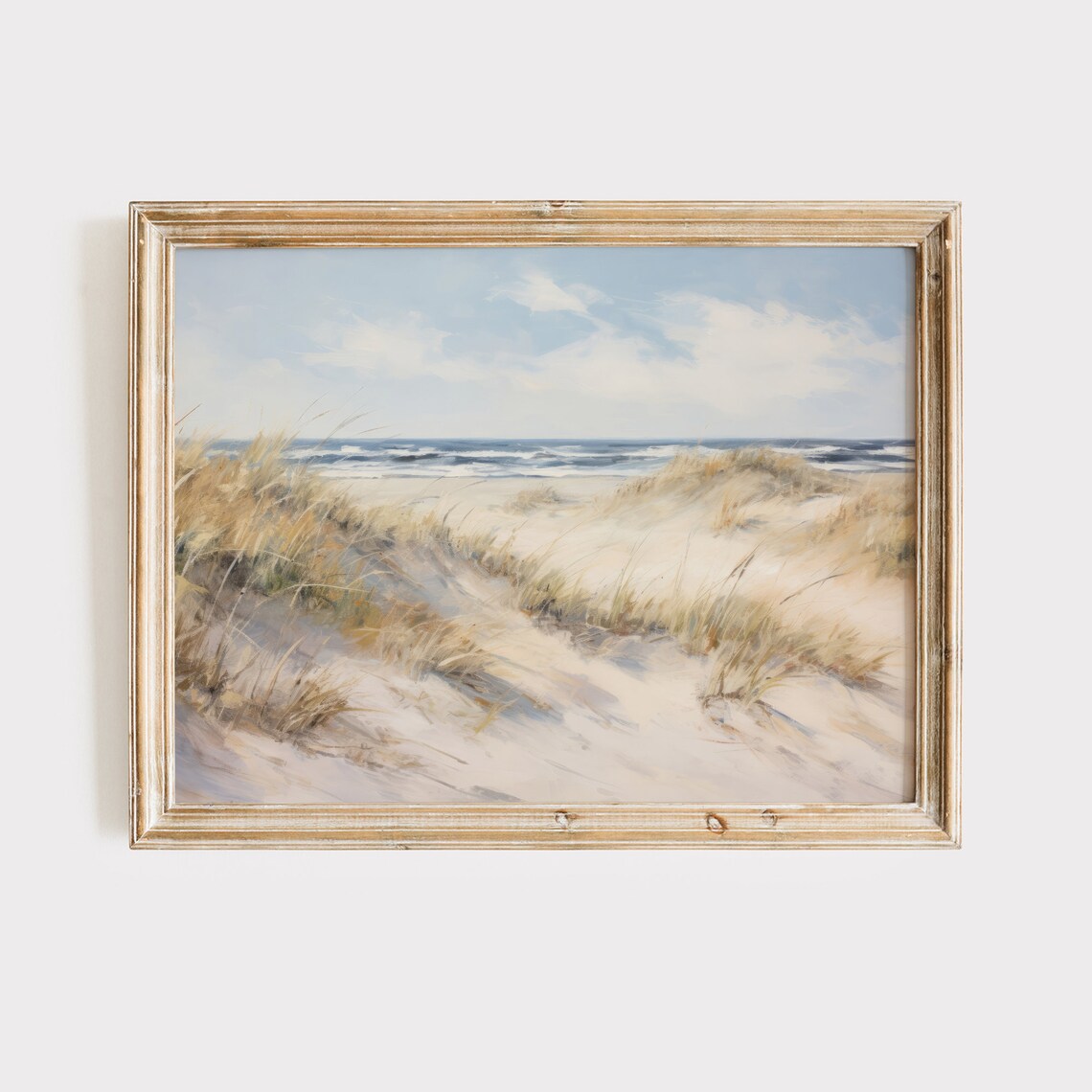 Seaside Coastal Landscape Oil Painting Art Print