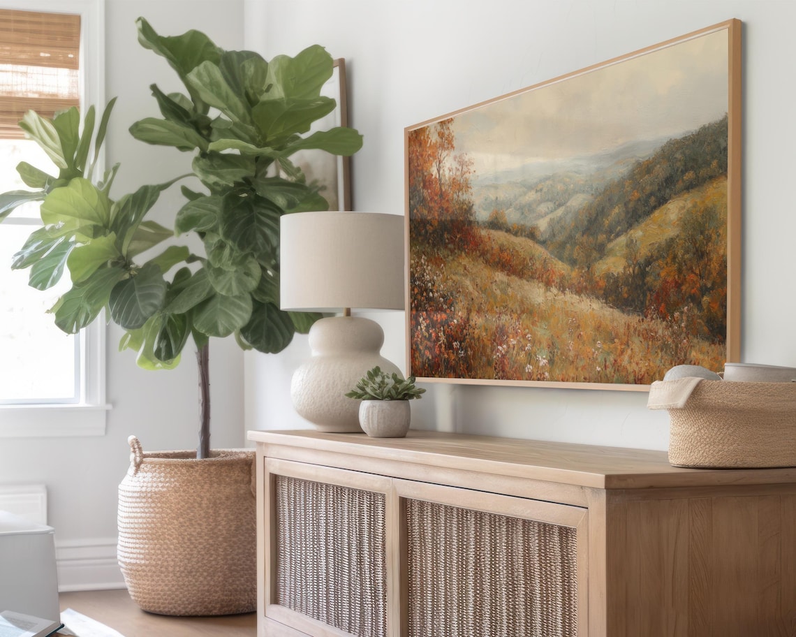 Autumn Wildflower TV Art, Fall Decor Poster - Image 2
