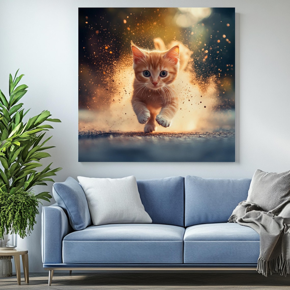 Kitten Wall Art - Playful Cat Poster Print - Image 2
